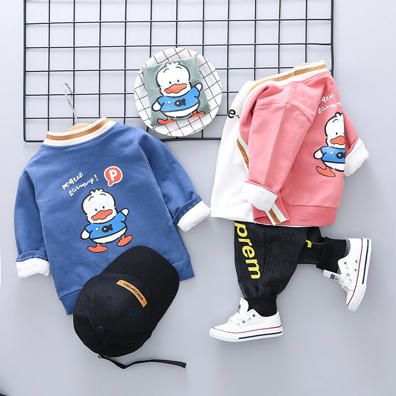 Duckling Boy Baseball Suit