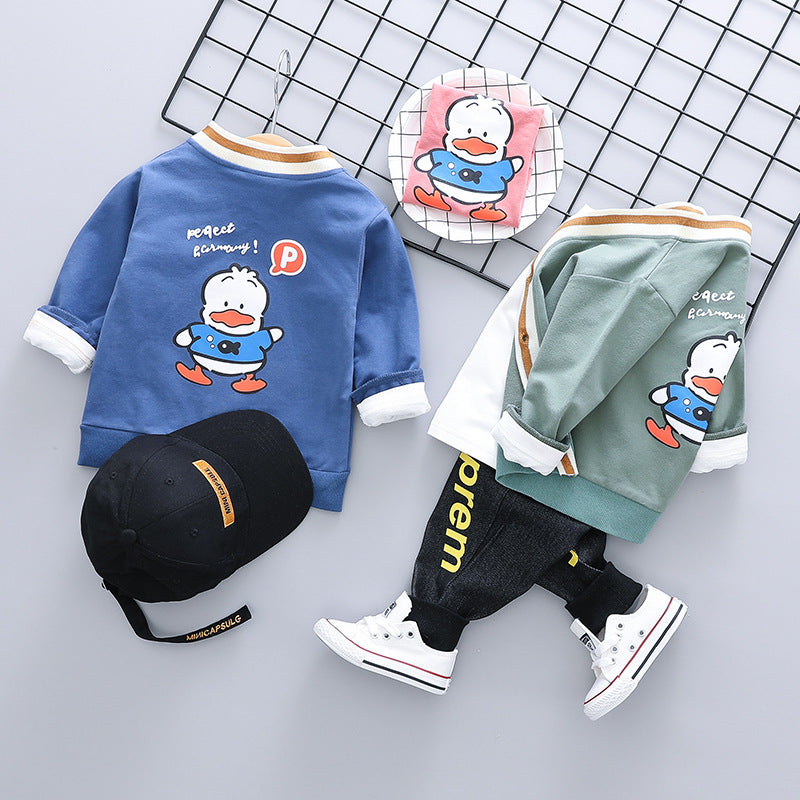 Duckling Boy Baseball Suit