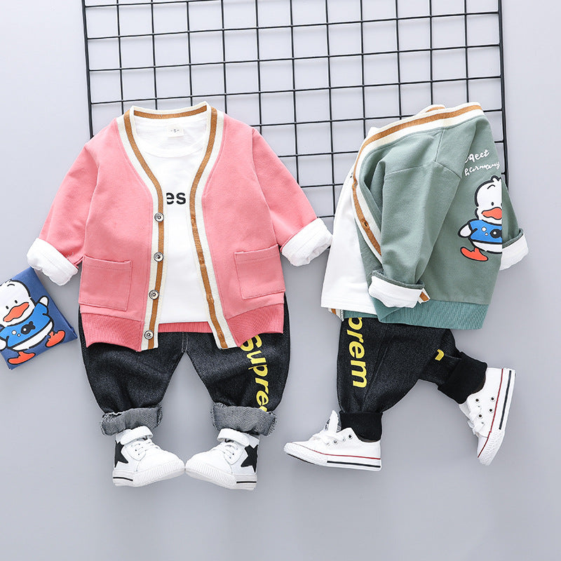 Duckling Boy Baseball Suit