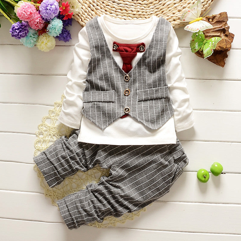 British Fashion Cotton Boy's Suit