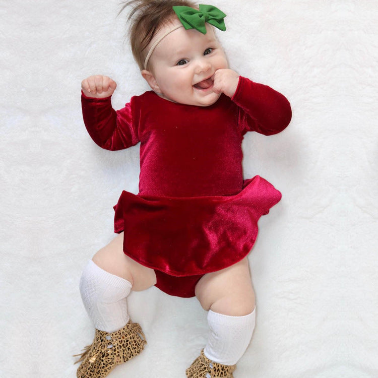 Red Baby Romper Dress