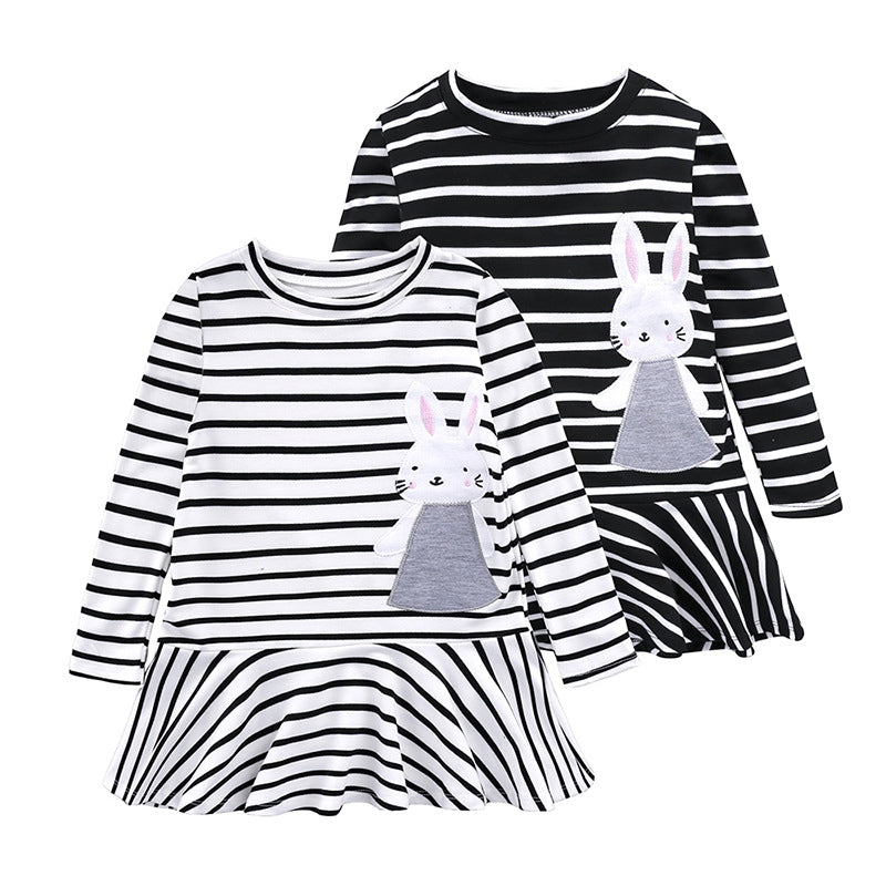 Rabbit Patch Embroidered Children's Dress