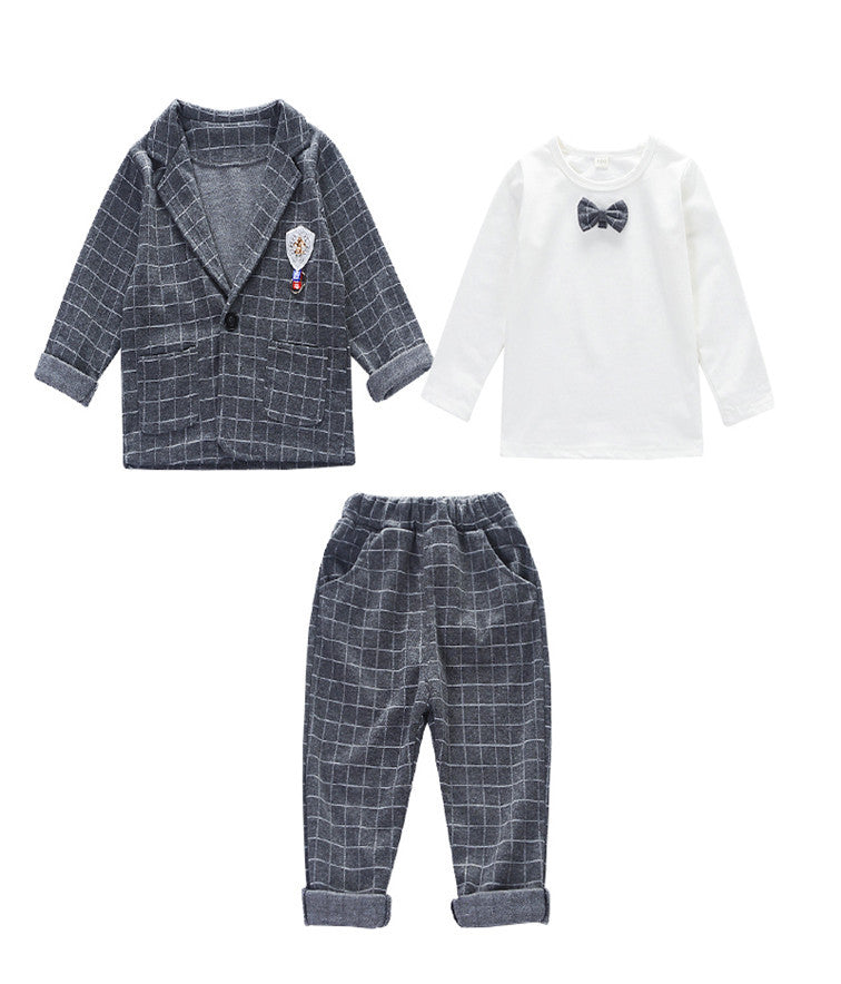 Korean Style Cotton Boys Suit