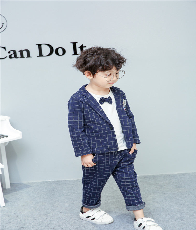 Korean Style Cotton Boys Suit