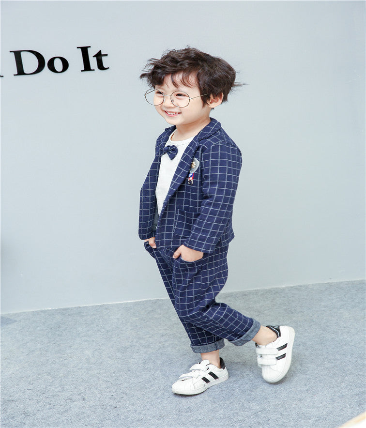 Korean Style Cotton Boys Suit