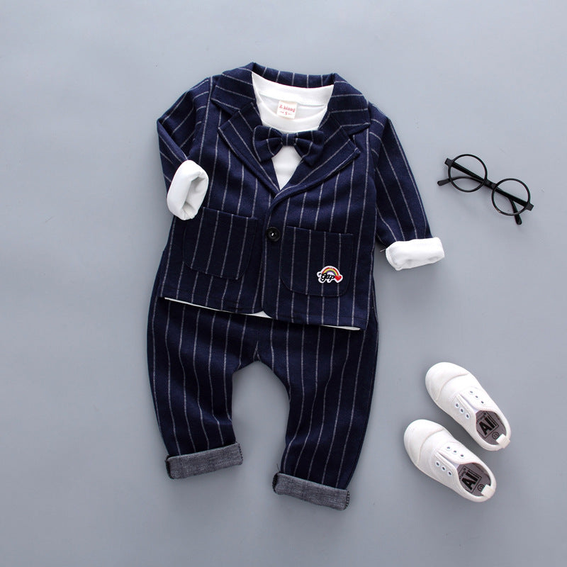 Boys Striped Suit