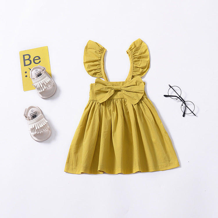 Sleeveless Dress with Bow