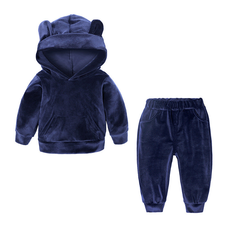 Hoodie Two-piece Children Sport Suit