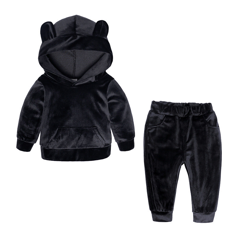 Hoodie Two-piece Children Sport Suit