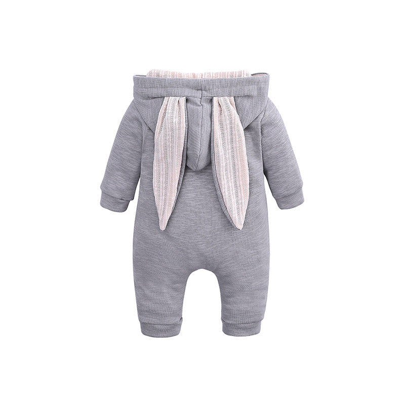 Big Eared Rabbit hooded Romper