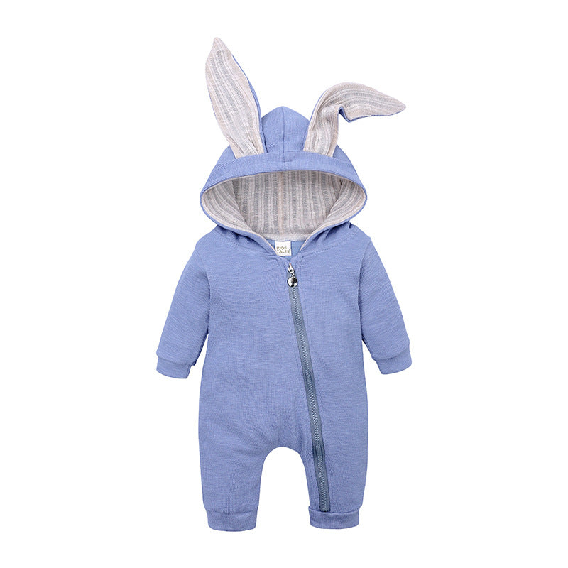 Big Eared Rabbit hooded Romper