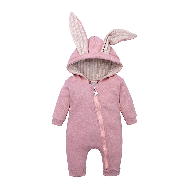 Big Eared Rabbit hooded Romper