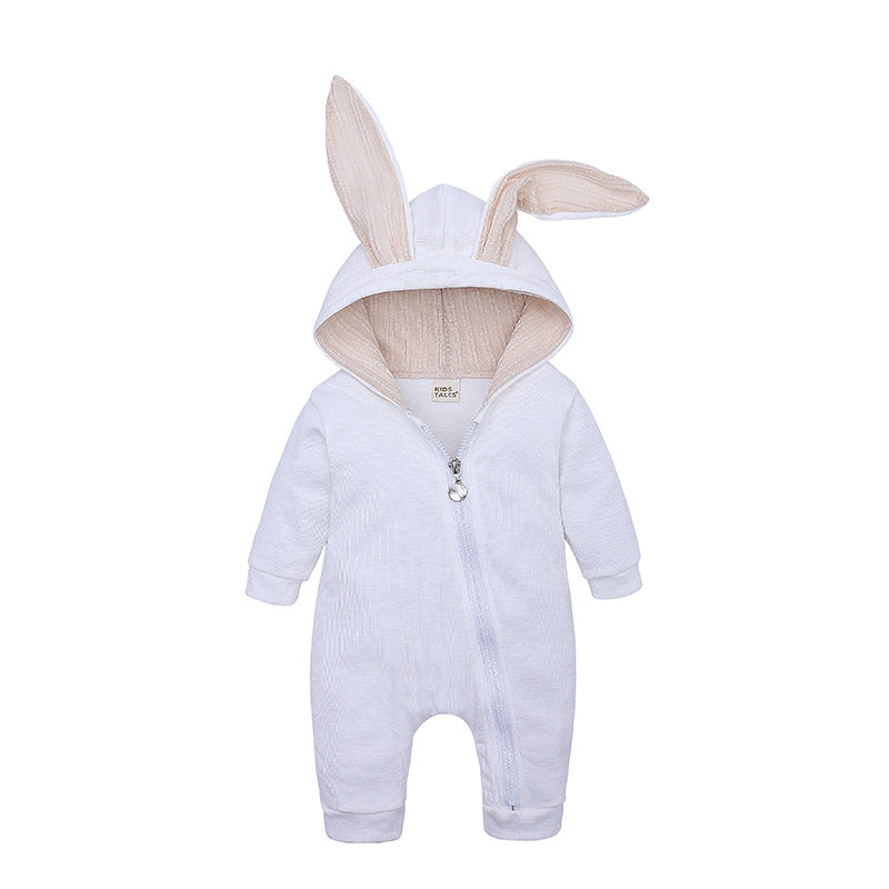 Big Eared Rabbit hooded Romper