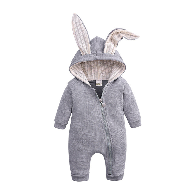 Big Eared Rabbit hooded Romper