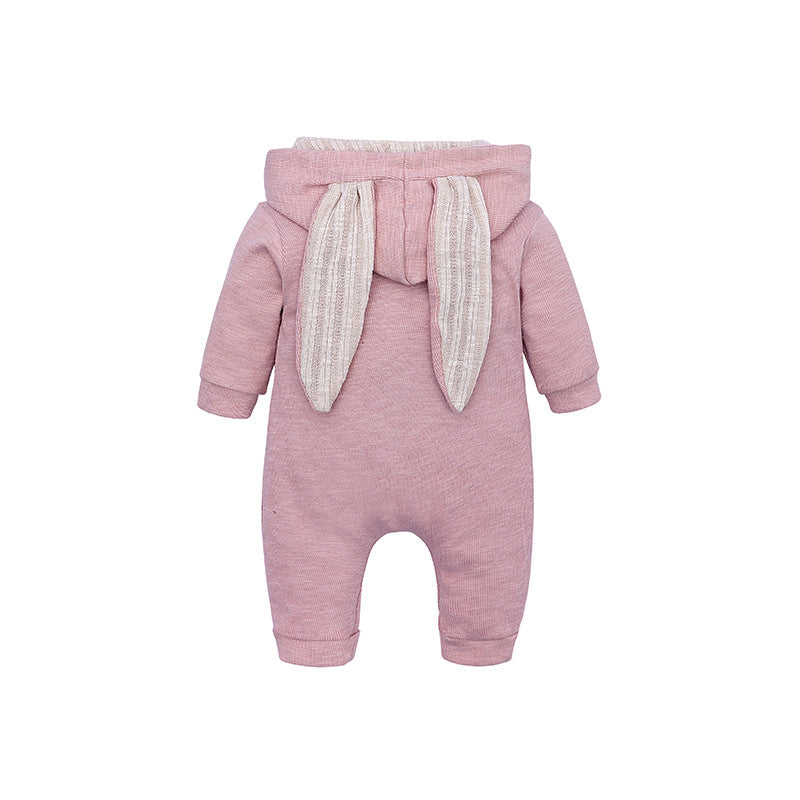 Big Eared Rabbit hooded Romper